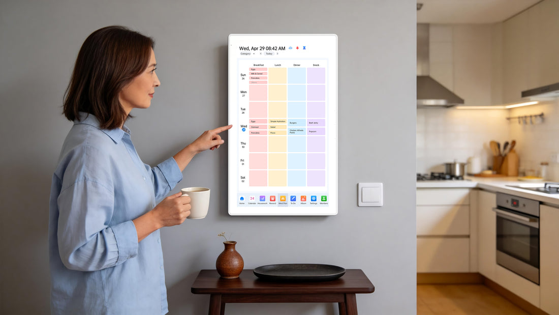 Can’t keep up with the chaotic family schedule? Discover how a 15.6" AI digital calendar syncs everyone's schedules and upgrades your home decor.
